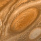 De rode vlek van planeet Jupiter