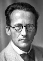 Schrödinger,<BR>
1887-1961,<BR>
Schrödinger golfvergelijking, 