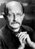 Begrip kwantum E=hf in 1900,<BR>
Max Planck 1858-1947
