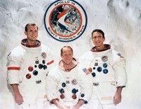 De bemanning van Apollo 15, Scott, Worden, Irvin / Bron: NASA, Wikimedia Commons (Publiek domein)