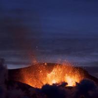 Uitbarsting van de stratovulkaan Eyjafjallajökull op IJsland, 27 maart 2010 / Bron: Boaworm, Wikimedia Commons (CC BY-3.0)