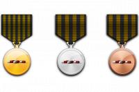 Het onderscheid tussen de gouden, zilveren en bronzen medaille meet je op ordinaal niveau. / Bron: Jorono, Pixabay