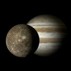 Het zonnestelsel: Callisto (maan Jupiter)