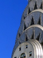 De spits van de Chrysler Building in New York is van RVS gemaakt / Bron: Postdlf, Wikimedia Commons (CC BY-SA-3.0)