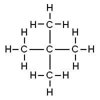 Figuur 4: 2,2-dimethylpropaan / Bron: H Padleckas, Wikimedia Commons (Publiek domein)