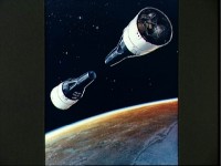 Rendez-vous tussen Gemini-6 en Gemini-7 / Bron: NASA, Wikimedia Commons (Publiek domein)