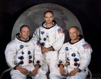 De bemanning van Apollo 11: Armstrong, Collins, Aldring / Bron: NASA, Wikimedia Commons (Publiek domein)