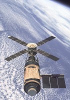 Afscheidsfoto van Skylab, de laatste bemanning is vertrokken. / Bron: NASA, Wikimedia Commons (Publiek domein)