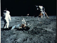 Op 21 juli 1969 zetten de eerste mensen voet op de maan / Bron: NASA