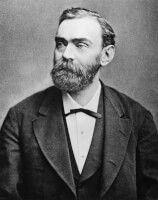 Alfred Nobel / Bron: Onbekend, Wikimedia Commons (Publiek domein)