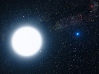 Sirius (links) met begeleider Sirius B / Bron: NASA, ESA and G. Bacon (STScI), Wikimedia Commons (Publiek domein)