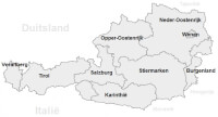 <I>Overzichtskaart van Oostenrijk met bondsstaten.</I>