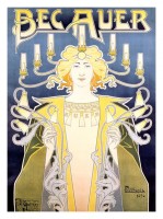Affiche voor gloeikousjes, 1896 / Bron: Henri Privat-Livemont (1861-1936), Wikimedia Commons (Publiek domein)