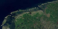 Westelijke deel van de Waddenzee. / Bron: Publiek domein, Wikimedia Commons (PD)